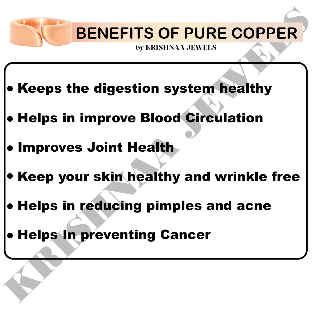 Pure Copper Handmade Braided Wide Natural Healing Ring Ethnic Jewelry for Men and Women