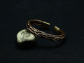 Braided Pure Copper Bracelet, Healing Natural Jewelry, Handmade Cuff Wire Woven Bracelet, Christmas Gift