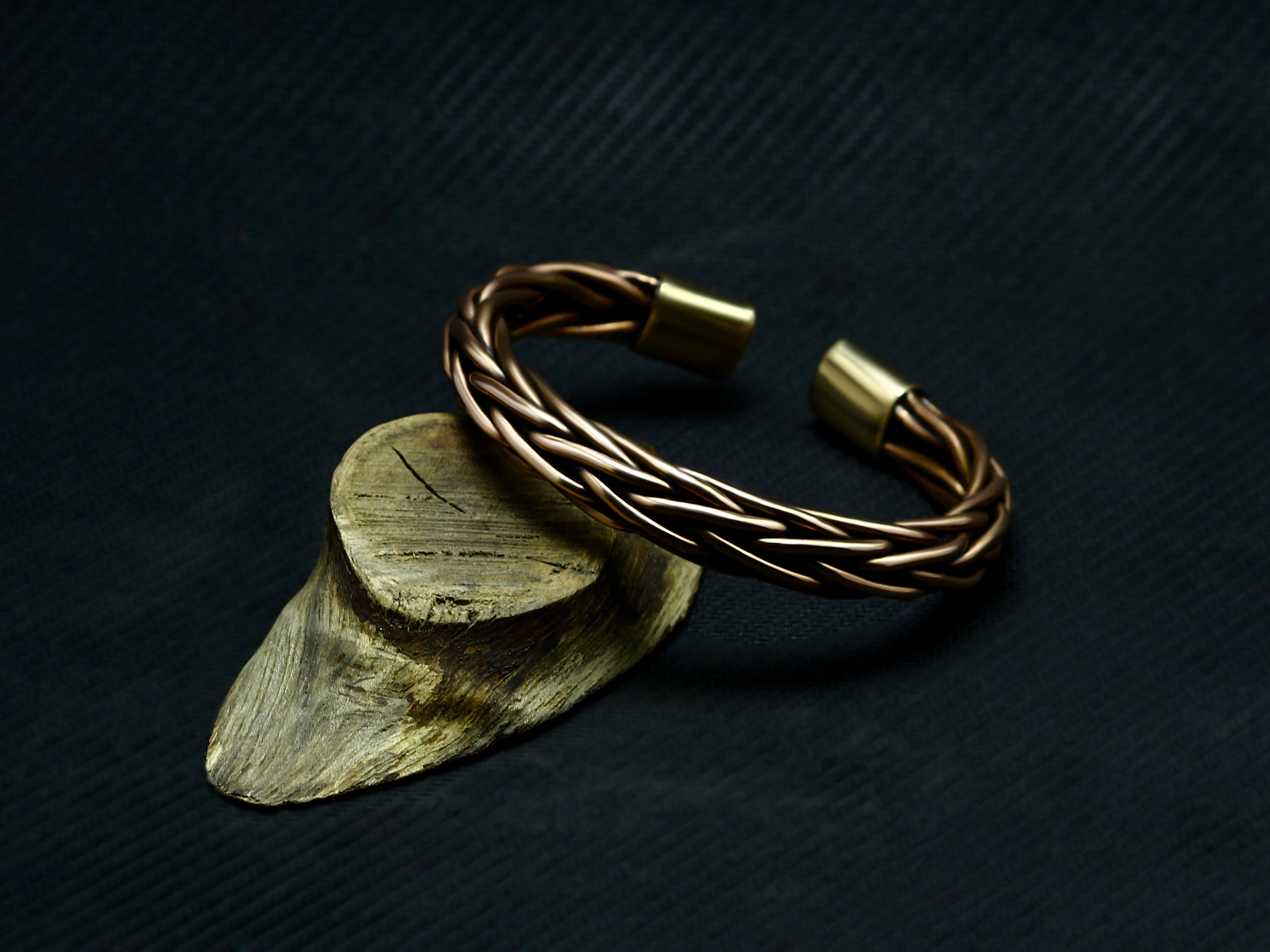 Braided Pure Copper Bracelet, Healing Natural Jewelry, Handmade Cuff Wire Woven Bracelet, Christmas Gift