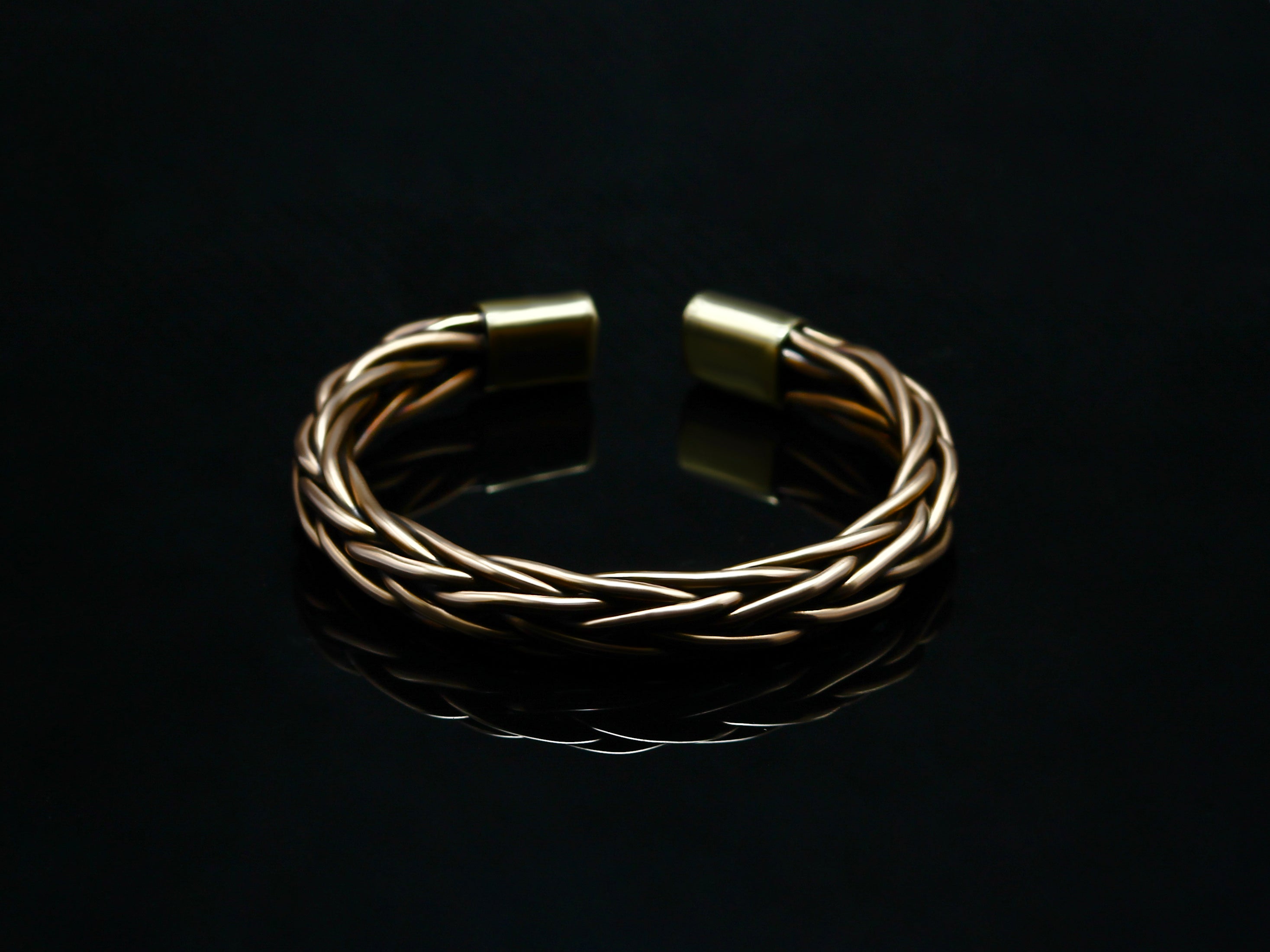 Braided Pure Copper Bracelet, Healing Natural Jewelry, Handmade Cuff Wire Woven Bracelet, Christmas Gift