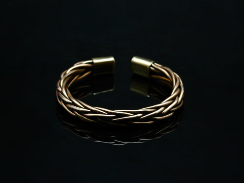 Braided Pure Copper Bracelet, Healing Natural Jewelry, Handmade Cuff Wire Woven Bracelet, Christmas Gift