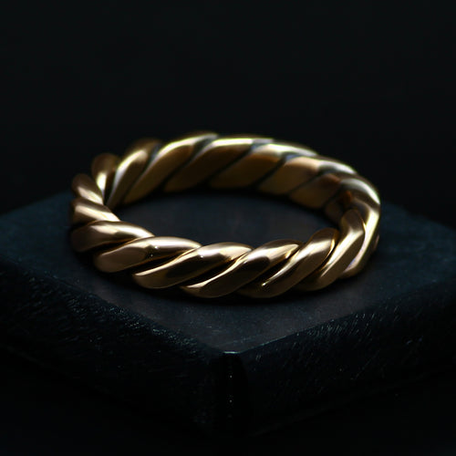 Handcrafted Pure Copper Braided Ring - Natural Healing Arthritis - Twist Eternity Band