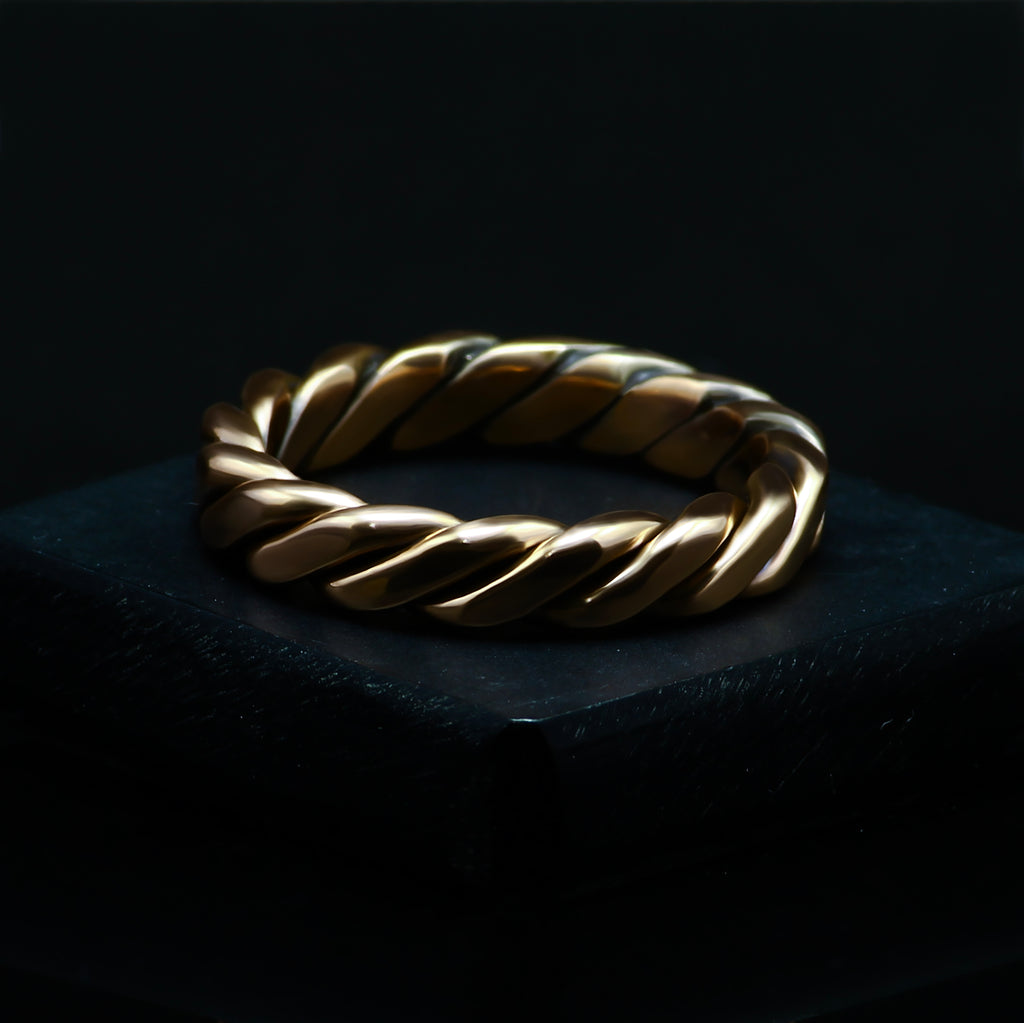 Handcrafted Pure Copper Braided Ring - Natural Healing Arthritis - Twist Eternity Band
