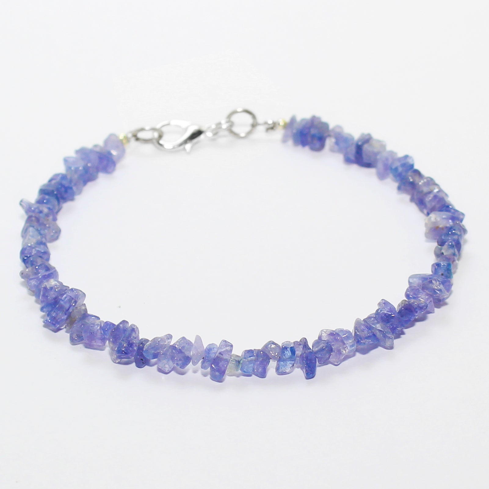 Handmade Natural Tanzanite Gemstone Healing Reiki Unisex Bracelet Jewelry