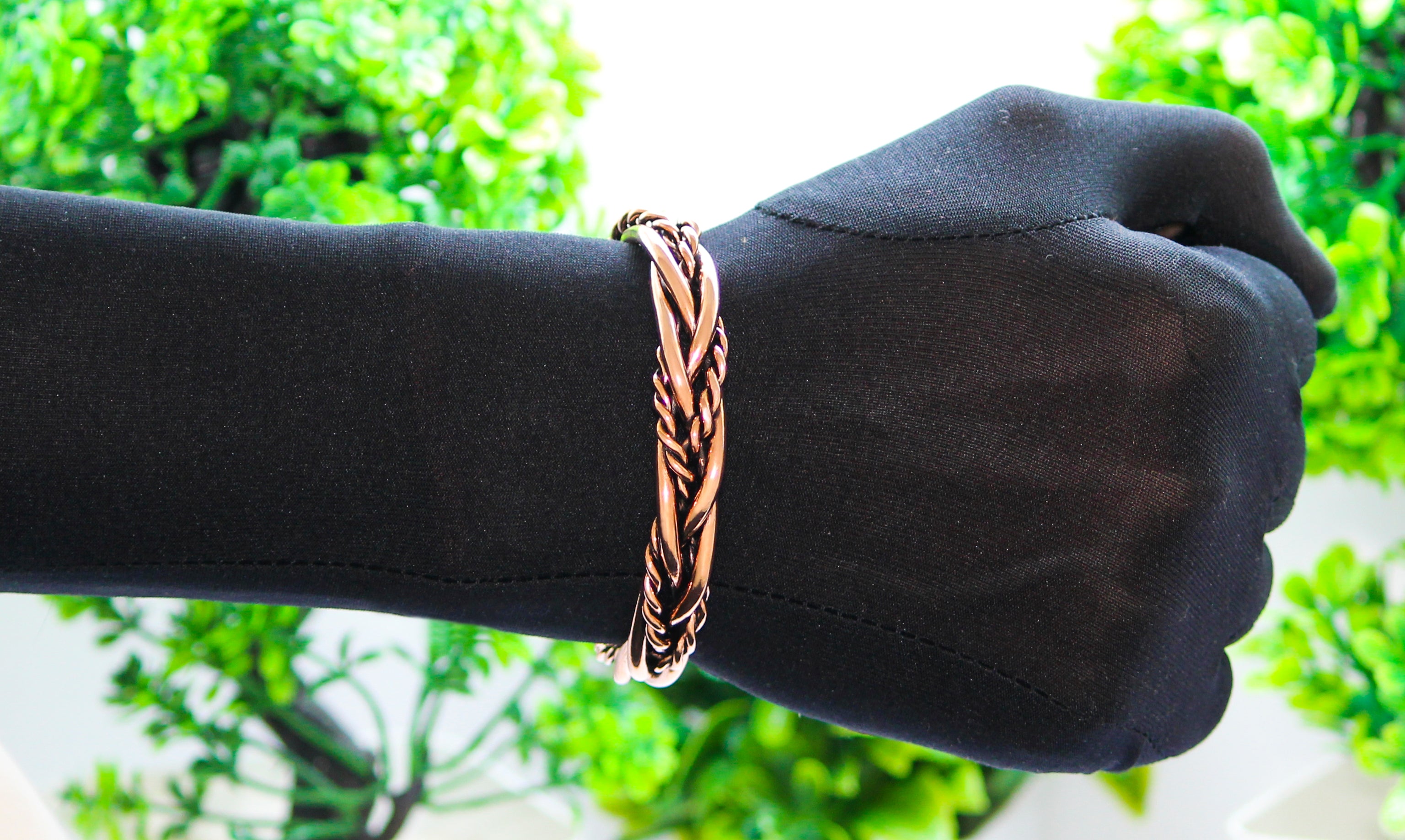 Bohemian Western Style Pure Copper Oxidized Heavy Handmade Cuff Bracelet Jewelry