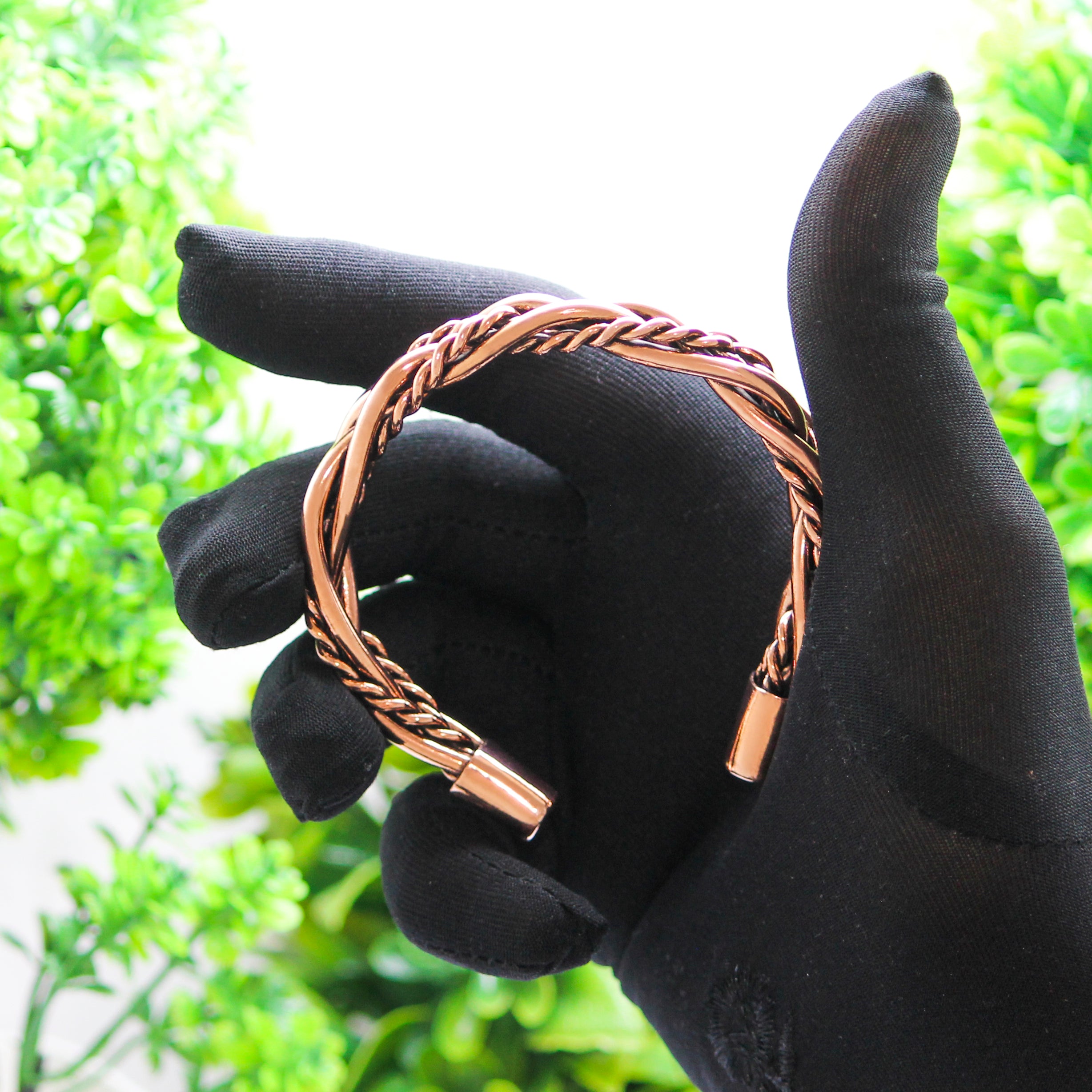 Bohemian Western Style Pure Copper Oxidized Heavy Handmade Cuff Bracelet Jewelry