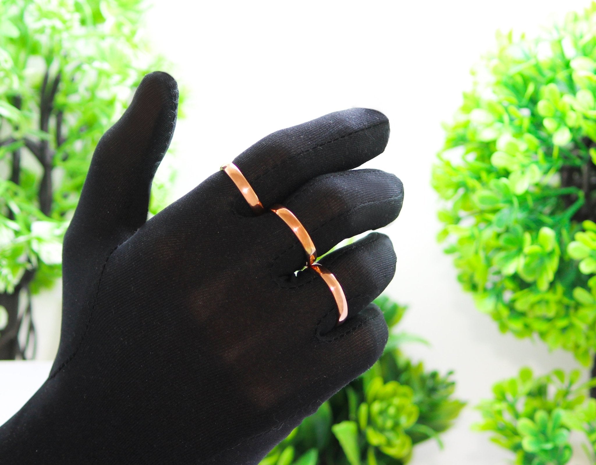 Pure Copper Handmade Natural Healing Classic Band Ring Ethnic Gift Jewelry for Men and Women - Krishnaa Jewels - Pure Copper Handmade Natural Healing Classic Band Ring Ethnic Gift Jewelry for Men and Women -
