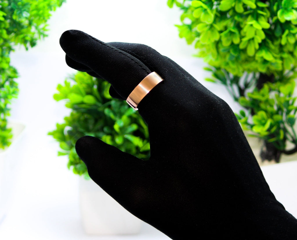 Pure Copper Handmade 2mm Heavy Thick Band Ring Ethnic Gift Jewelry for Men and Women - Krishnaa Jewels - Pure Copper Handmade 2mm Heavy Thick Band Ring Ethnic Gift Jewelry for Men and Women -